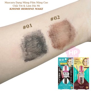 Mascara Màng Film Chuốt Tơi, Không Trôi Dày Rậm Làn Mi Mỏng Kissme Micro Advanced Film Màu Nâu(4.5g)