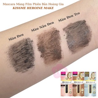 Mascara Kissme Màng Film Chuốt Dài Mi Chống Trôi Mascara Real Lash Phiên Bản Hoàng Gia Màu Đen 01