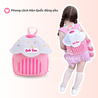 Balo Thêu Tên Cho Bé 0-5 Tuổi ,Đi Học, Đựng Đồ, Thiết Kế Dễ Thương, Phong Cách Hàn Quốc