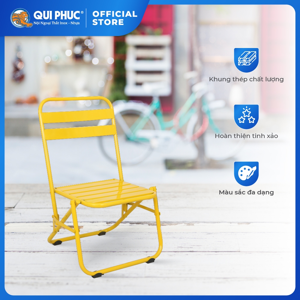 [HỎA TỐC] Ghế cà phê Beto Win QUI PHÚC, gấp gọn tiện lợi, khung thép chắc chắn, chịu lực tốt