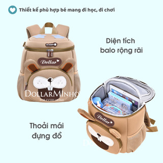 ( Thêu Tên ) Balo Hộp Hình Thú Cho Bé, Gọn Nhẹ, Êm Ái, Thiết Kế Phản Quang, Đi Học, Đi Chơi