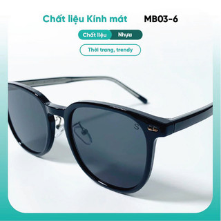 Kính râm thời trang chống nắng nam nữ bảo vệ mắt KAO PLUS MB03-6