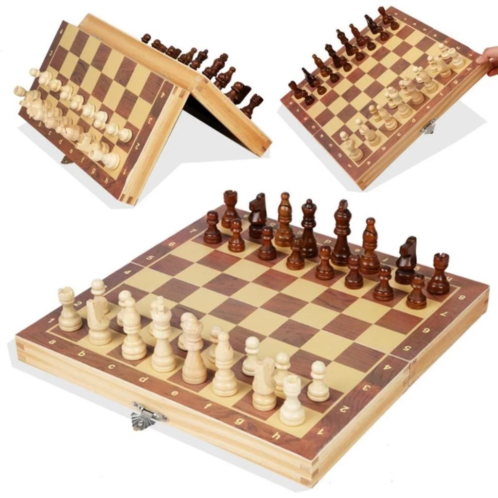 Bộ Cờ Vua Gỗ Có Nam Châm 29*29cm - Đồ Chơi Phát Triển Trí Tuệ Cho Trẻ