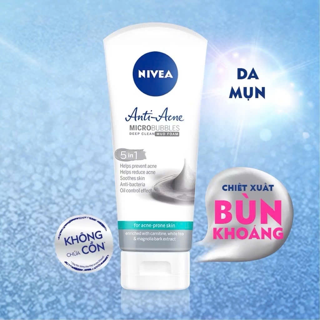 Sữa Rửa Mặt NIVEA Pearl Bright Dưỡng Sáng Da Ngọc Trai 100g