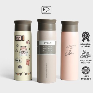 Bình giữ nhiệt Tyeso Favour 500ml, Fan House bình giữ nhiệt chính hãng inox 304, vỏ chống xước