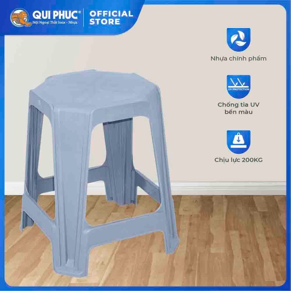 Ghế nhựa cao Jumbo QUI PHÚC, combo 4,6,10 ghế, chống trượt an toàn, chắc chắn, thiết kế hiện đại