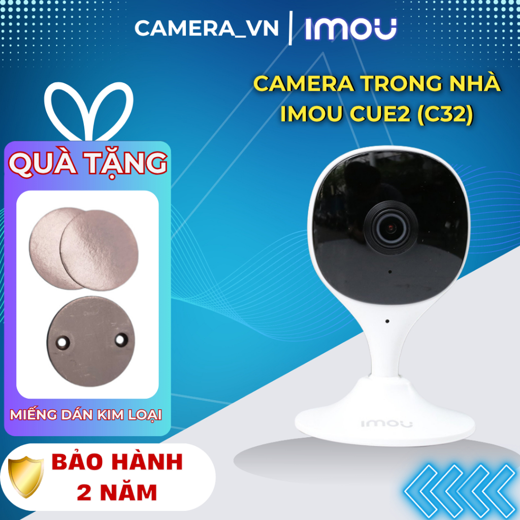 Camera Wifi Cố Định Góc Rộng C32, Độ Phân Giải 3MP, Đàm Thoại 2 Chiều, Cảnh Báo Còi Hú