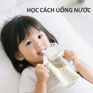 Youkebei Cốc nước có ống hút nắp tự động mở, Nước nóng 65 độ sẽ không bị phun ra., chất liệu an toàn.
