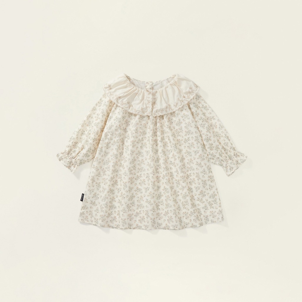 Váy Cho Bé Gái, Váy Hoa Nhí Tiểu Thư Hania Kids Cổ Tròn Tay Bo Chun Dễ Thương Vải Cotton Cao Cấp