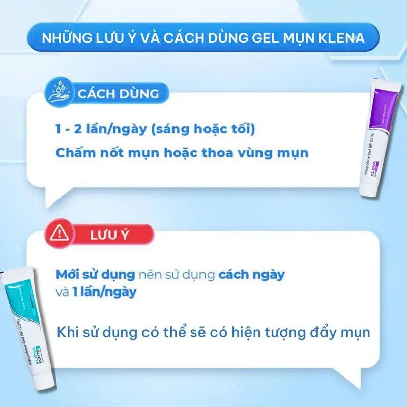 Kem mụn Klena Forte 0.1% 0.3% Hỗ Trợ Giảm Mụn Trứng Cá, Mụn Ẩn, Mờ Thâm Căng Bóng