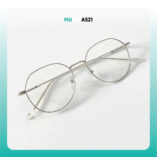 Gọng kính cận kim loại KAO PLUS dáng tròn thanh mảnh nhiều màu sắc thời trang nữ A521