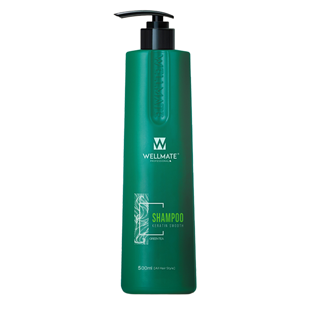 Combo dầu gội dầu xả Keratin Wellmate làm sạch sâu phù hợp cho mọi loại tóc dung tích 500ml