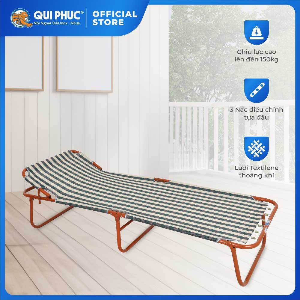 Giường gấp gọn Felix, lưng lưới, thoáng mát, đàn hồi tốt, tiết kiệm diện tích, thư giãn, thoải mái