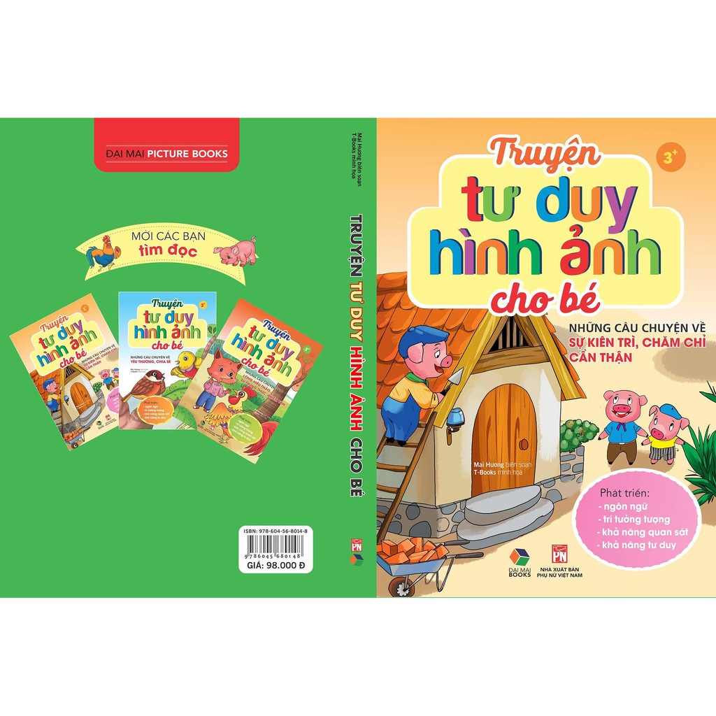 Sách - Truyện Tư Duy Hình Ảnh Cho Bé: Những Câu Chuyện Về Sự Kiên Trì, Chăm Chỉ Cẩn Thận