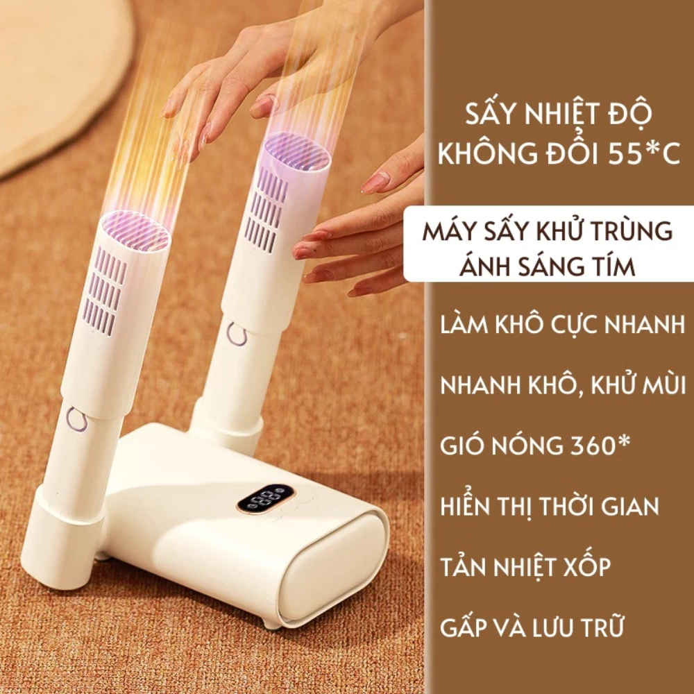 Máy Sấy Giày Sothing GB47061 Sấy Khô Nhanh, Khử Mùi, Khử Khuẩn Bằng Tia UV, Tiện Lợi Bảo Hành 2 Năm
