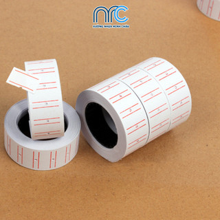 Tem in giá t.iền, Tem giấy bấm giá dùng cho máy bắn giá MX5500 - 1 Cuộn 500 tem