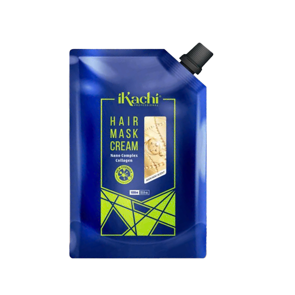 Kem hấp dầu Nano Complex IKACHI kem ủ tóc dưỡng tóc bóng mượt phục hồi hư tổn dạng túi 500ml