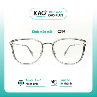 Kính mắt nữ dáng cánh tiên thời trang nhựa cao cấp KAO PLUS phù hợp nhiều khuôn mặt  C749