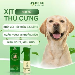 Xịt Khử Mùi Cho Chó Mèo PE4U Khử Mùi Hôi Chó Mèo, Mùi Nước Tiểu, Chậu Cát, Khử Khuẩn 200ml