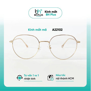 Gọng kính nữ kiểu tròn KAO PLUS chất liệu kim loại thanh mảnh nhiều màu sắc thời trang A221
