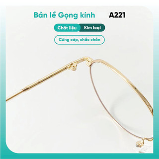 Gọng kính nữ kiểu tròn KAO PLUS chất liệu kim loại thanh mảnh nhiều màu sắc thời trang A221