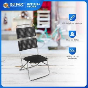 Ghế cà phê Win QUI PHÚC, lưng nhựa cao, thoáng khí, thoải mái, gấp gọn tiện lợi, dễ sử dụng