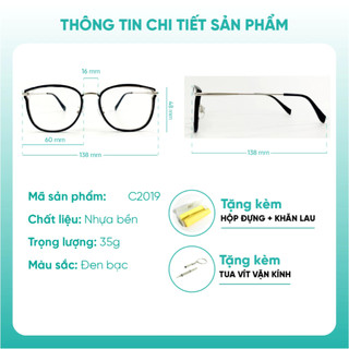 Gọng kính KAO PLUS cao cấp nữ kim loại nhựa cao cấp dáng cánh tiên phụ kiện thời trang C2019