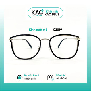 Gọng kính KAO PLUS cao cấp nữ kim loại nhựa cao cấp dáng cánh tiên phụ kiện thời trang C2019
