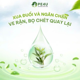 Xịt Ve Rận Chó Mèo PE4U Giúp Ngừa Ve Rận Bọ Chét, Côn Trùng Trên Lông Da, Chỗ Ở Của Thú Cưng - 50ml