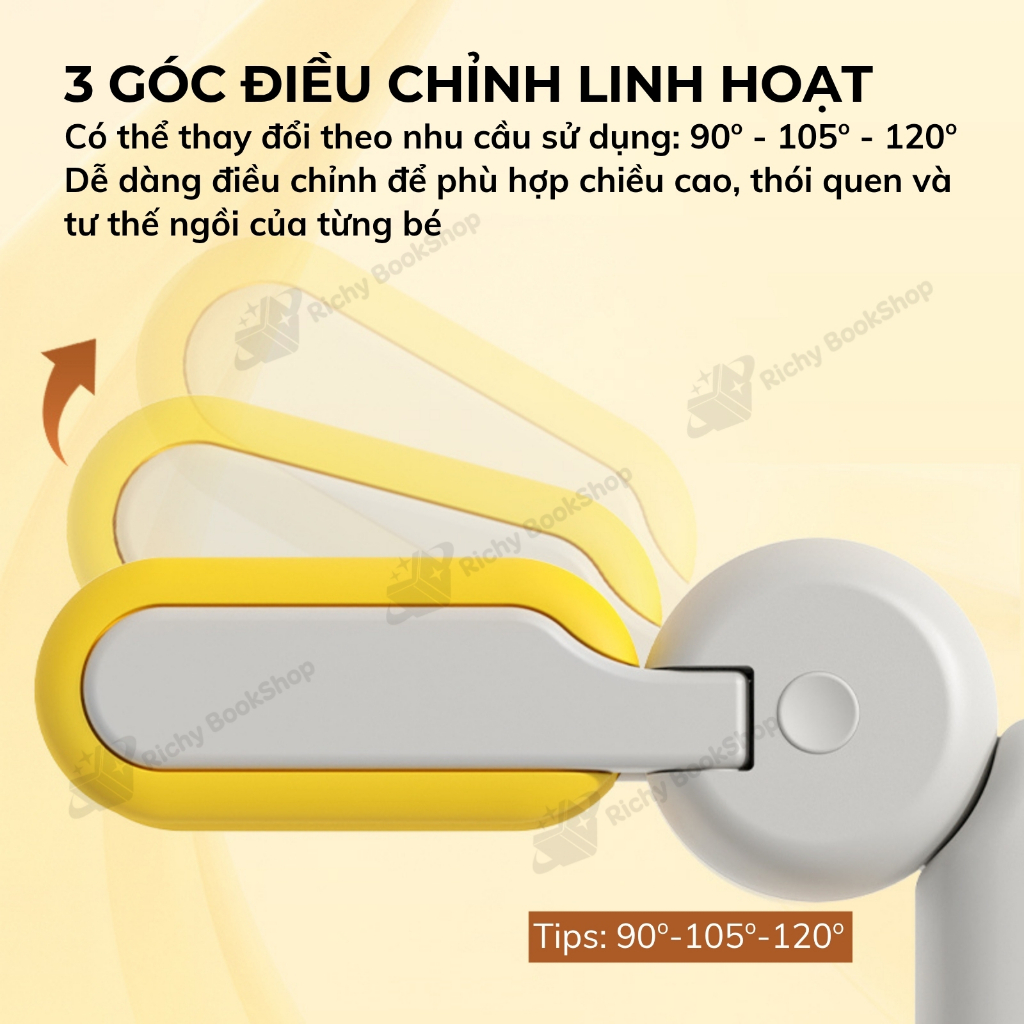 Giá đỡ ngực Mideer chống cận thị và gù lưng cho trẻ em ngồi học Adjustable Posture Corrector