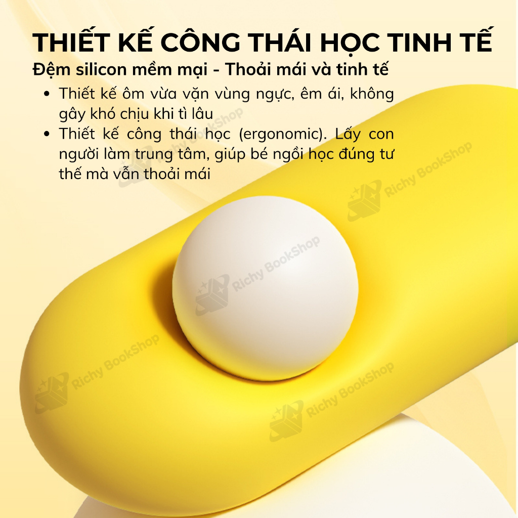Giá đỡ ngực Mideer chống cận thị và gù lưng cho trẻ em ngồi học Adjustable Posture Corrector