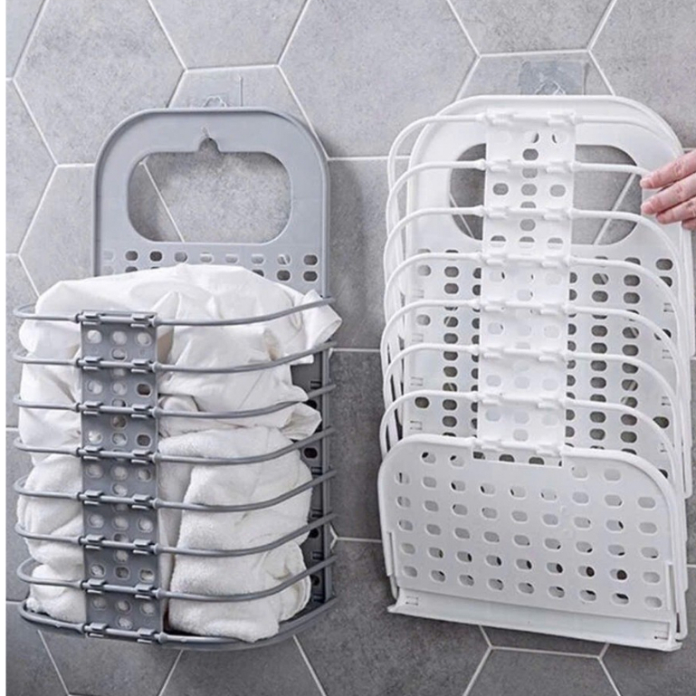 Giỏ đựng quần áo Giỏ đựng đồ treo tường gấp gọn thông minh, tiện dụng, siêu bền