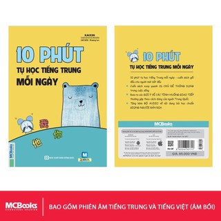 Sách - 10 Phút Tự Học Tiếng Trung Mỗi Ngày - Dành Cho Người Học Tiếng Trung Cơ Bản - MCBooks
