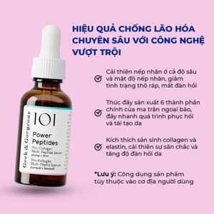 Tinh Chất Kích Thích Tăng Sinh Collagen,Giảm Nếp Nhăn,Phục Hồi Geek&Gorgeous Power Peptides 30ml