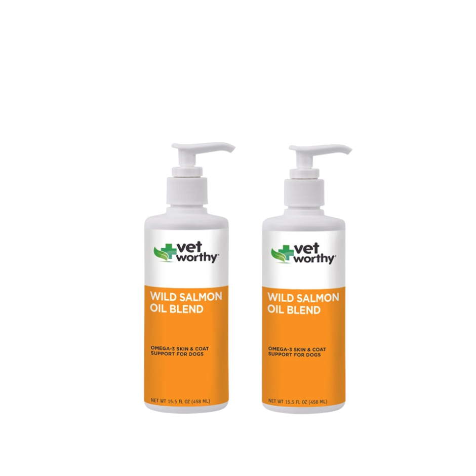 Dầu cá hồi Vet Worthy cho chó mèo chai chiết 500ml giúp da lông bóng mượt, giảm tình trạng rụng lông