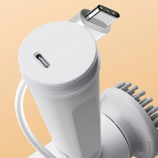 Máy Cọ Rửa Cầm Tay Đa Năng Xiaoda (Tặng 4 Đầu Cọ), Chống Nước IPX6, 2 Tốc Độ Tạo Bọt Vệ Sinh Giày, Nhà Bếp, Nhà Tắm