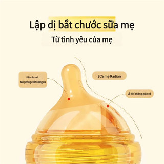 Ti giả và cọ rửa bình sữa silicon cho bé kèm ống hút và núm vú cổ rộng dụng cụ vệ sinh cọ ống hút và rửa ống hút an toàn