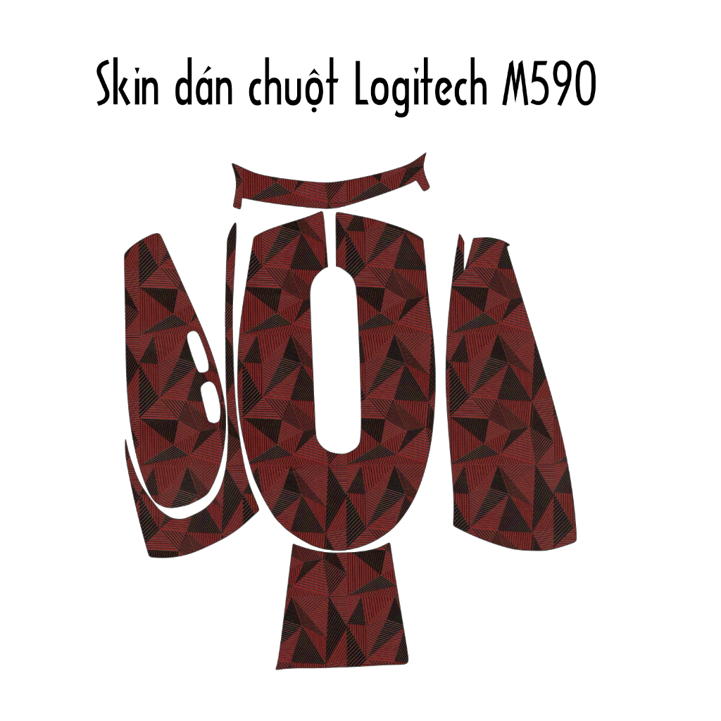 Skin dán chuột Logitech M590 (Nhiều mẫu) | Miếng dán Film 3M vân nổi | Sticker dán chuột custom theo yêu cầu