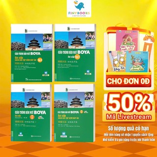 Sách - Combo Giáo Trình Hán Ngữ Boya Sơ Cấp 4 cuốn - MCBooks
