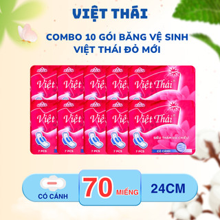 GIÁ RẺ 10 gói băng vệ sinh có cánh, không cánh VIỆT THÁI bvs giá rẻ