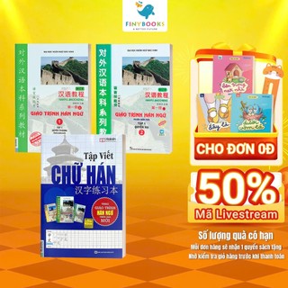 Sách - Combo Giáo Trình Hán Ngữ Tập 1 (Thượng Và Hạ) Và Tập Viết Chữ Hán Theo Giáo Trình- MCBooks