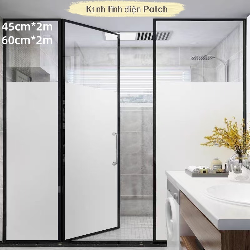 60cm*2m Giấy Dán Mờ Cửa Kính/45cm*2m Dán Cửa Kính Chống Ánh Sáng/Decal ...
