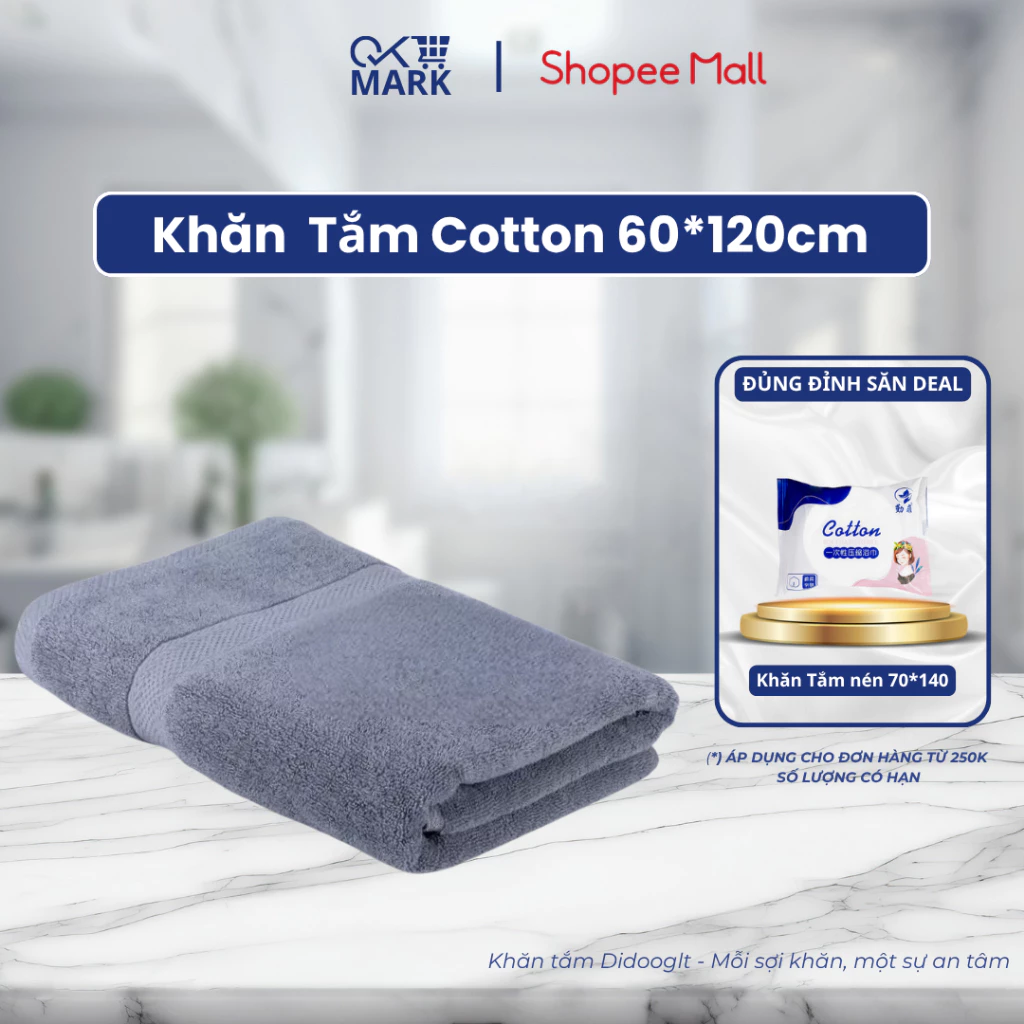 Khăn tắm DIDOOGLT 60x120cm cotton cao cấp