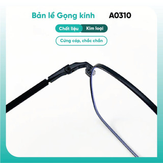 Kính mắt cận nam nữ KAO PLUS dáng vuông chất liệu kim loại nhiều màu sắc thời trang 0310