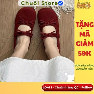 Giày bệt nữ da PU tổng hợp dệt vải đế cao su êm ái ôm chân vừa vặn thuận tiện dễ đi