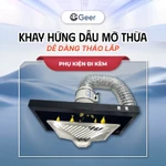 Máng hút khói bếp GEER inox 201/304 chính hãng – kích thước 70x40x12cm, hút mùi bếp, lọc không khí, chống gỉ, cao cấp — ảnh 6