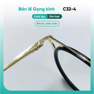 Gọng kính mắt mèo kim loại nữ KAO PLUS thiết kế phong cách phụ kiện thời trang C32-4