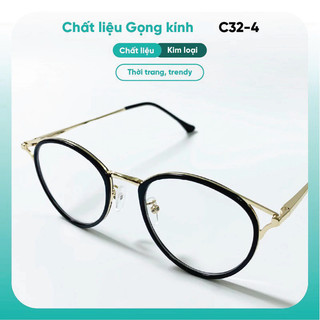 Gọng kính mắt mèo kim loại nữ KAO PLUS thiết kế phong cách phụ kiện thời trang C32-4