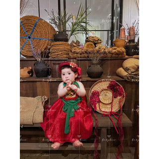 SET TRUNG THU 5CT (yếm ,váy ,mấn,khăn hoa ,dây lưng)🥮🐇