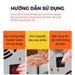 Máy Ép Dầu Thực Vật KAW Dùng Trong Gia Đình, Công Suất Cao Ép Kiệt Bã Sản Lượng Dầu Cao — ảnh 8
